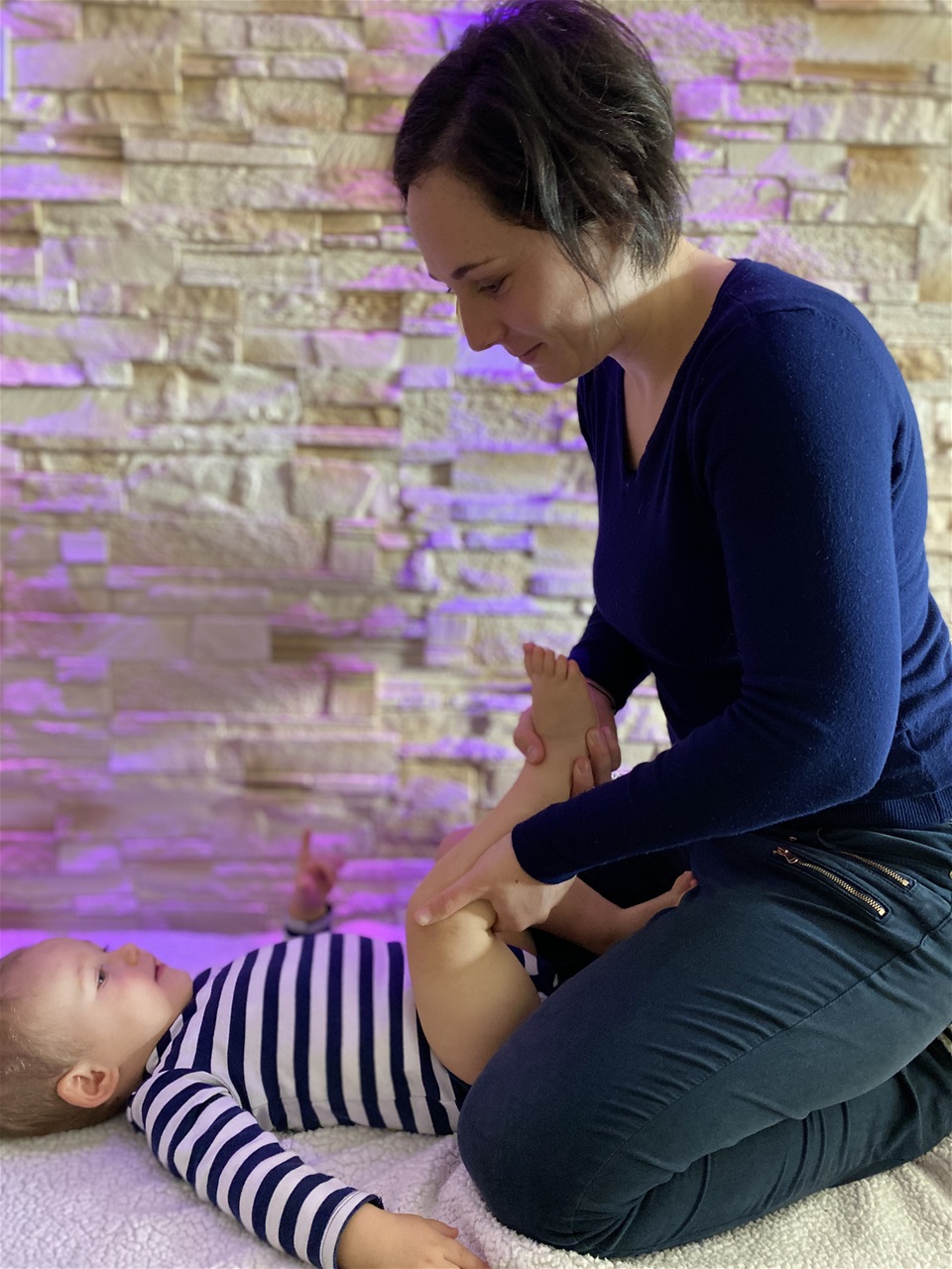 Séance massage bébé